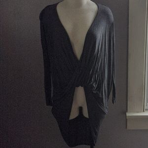 High low twisted knit top